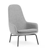 Era Lounge Chair High Black Steel - Normann Copenhagen