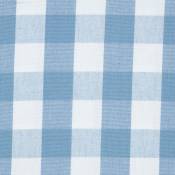 Homescapes - Tissu à grands carreaux vichy Bleu 100%