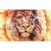 Hxadeco - Affiche portrait artistique de tête de lion