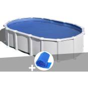 Kit piscine acier blanc Gré Haïti ovale 6,34 x 3,99