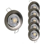 Lampesecoenergie - Lot de 5 Spot encastrable led fixe