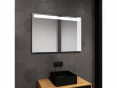 Miroir salle de bain led auto-éclairant high line 80x60cm