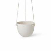 Pot suspendu Speckle Large / Grès - Ø 20,5 x H 14,5 cm - Ferm Living blanc en céramique
