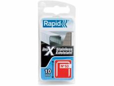 Rapid - agrafe inox n°53 - 10 mm par 1080 BD-601422