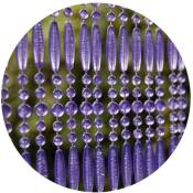 Rideau de porte en perles violettes Fréjus 100x230