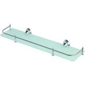 Salone Srl - tagère de salle de bain en verre/chrome easy line CM.50