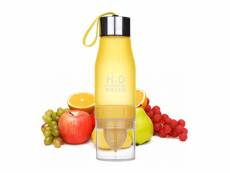 Shop-story - h2o water : la bouteille détox avec infuseur de fruits - 650ml - jaune H2O Water Yellow