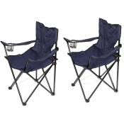 Skecten - Lot de 2 chaise de camping pliable fauteuil