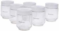 SUNTEC Kit de pots en verre yaourtière YOG-CUP-6-SET-8687 [Kit d’accessoires avec 6 pots en verre de 170 ml, avec couvercle, compatibles avec les yaou