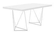 Table rectangulaire Trestle / L 180 cm - POP UP HOME blanc en métal