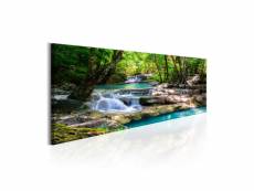 Tableau - nature: forest waterfall-120x40 A1-N6621