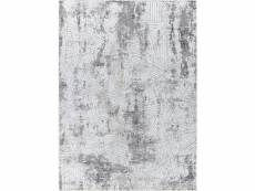Tapis scandinave industriel - blanc et gris - 200 x