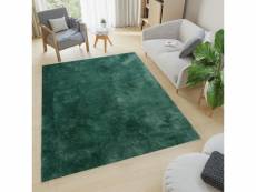 Tapiso silk tapis salon chambre vert foncé antidérapant