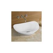 Vasque pour salle de bain Ovale - Céramique - 54x43