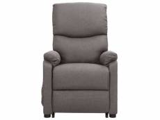 Vidaxl fauteuil gris clair tissu