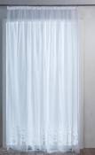 Voilage BIARRITZ à galon fronceur - Blanc - 300 x