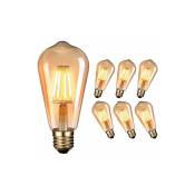 Ampoules led Vintage E27 4W, 2700K Blanc Chaud, Lampe