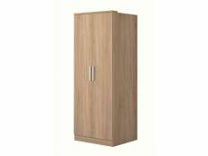 Armoire 2 portes en bois imitation chêne - ar9001