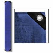 Bâche de protection tissée Bâche pour accessoires de jardin Bâche en bois bleu 90 / 1,5x12