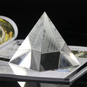 Chanceux Maison Cristal Verre Pyramide Statue Vacances