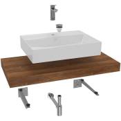 Ensemble de salle de bain Grohe avec lavabo Dolce 100x8x50 cm chêne charleston KSETDO14 - Naturel