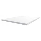 Essenzia - Sommier tradition graphic Extra plat 8 cm 180x200 - Blanc