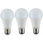 Etc-shop - Ampoule led E27 Lampe led smd Ampoule 9 watts 810 lumens boule blanc opale 3000K blanc chaud Douille E27, LxP 11,5x6cm, lot de 3