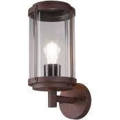 Etc-shop - Applique d'extérieur design alu lanterne terrasses propriété spots lumière rouille dans un ensemble comprenant des ampoules led