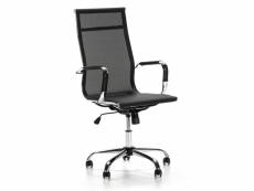 Fauteuil de bureau inclinable Slim, cuir synthétique, chaise executive avec appuie-tête et coussin rembourré, hauteur réglable, design ergonomique. I9