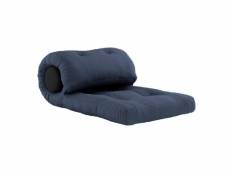 Fauteuil futon convertible wrap couleur bleu marine