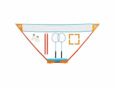 Get & go ensemble de jeu de badminton instantané bleu et orange 429657