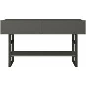 Helloshop26 - Table console 76 x 139 x 43 cm anthracite / noir - Noir