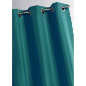 Homemaison - Rideau d'extérieur en tissu outdoor Bleu Paon 140x260 cm - Bleu Paon