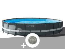 Kit piscine tubulaire Intex Ultra XTR Frame ronde 6,10