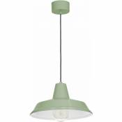 Lampe à suspendre Ø 36 cm E27 Vert Cuisine Métal Design industriel - Vert