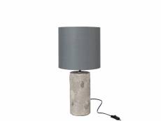 Lampe + abat-jour greta beton gris small - l 29 x l