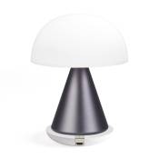 Lampe LED portable large en ABS gris
