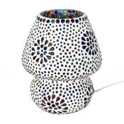 Lampes à lampes à champignon marocaines Lampe de bureau blanc - 18x13x13cm - white - Signes Grimalt