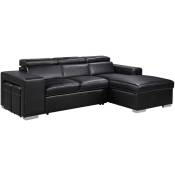 Mobilier Deco - diego - Canapé d'angle convertible