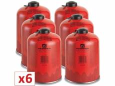Pack de 6 cartouche gaz 450g butane propane mix kemper bouteille de gaz à valve 7-16 bonbonne camping en 417