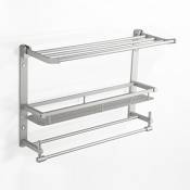 Space Aluminium Multifunction Folding Shelves Serviette