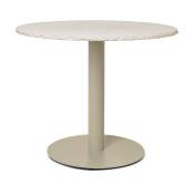 Table à manger ronde en marbre cachemire 90x72cm Mineral