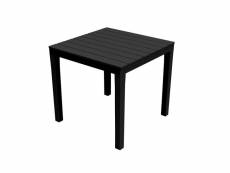 Table de jardin carrée noire 78x78x72cm ipae progarden E3-75310