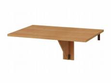 Table murale pliable étagère rabattable 100x70 aulne modèle: homni 8 table pliante