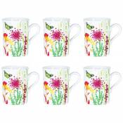 Table Passion - Coffret de 6 mugs tutti fiori 30 cl