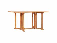Table pliable de jardin papillon 150x90x75 cm bois