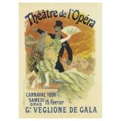 Tableau affiche artistique vintage Théâtre de L'Opéra