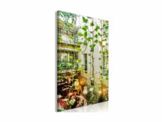 Tableau - cracow: cafe with ivy (1 part) vertical-60x90 A1-N8680-XL