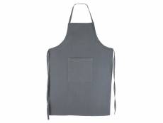Tablier de cuisine 60x90 cm toile coton pure kitchen apron gris