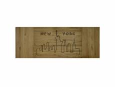 Tête de lit eco. New york 3p. 160x60cm bois massif de pin. vieilli - box furniture CAB-NY-AD 160
